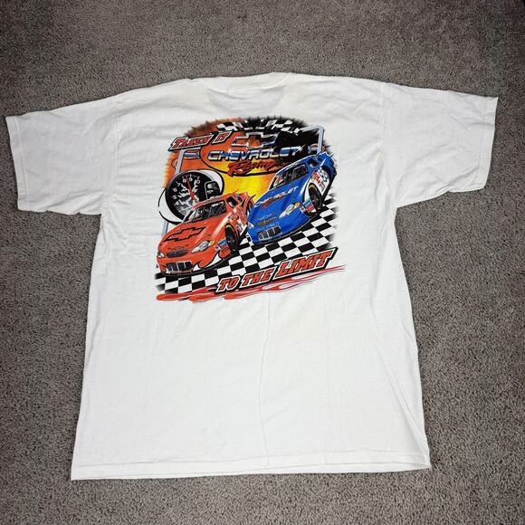 Chevrolet Racing Shirt Mens XL White Monte Carlo NASCAR Graphic Tee GM - Picture 2 of 15
